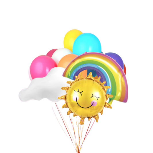 Sun Cloud Rainbow Balloon Bundle product photo