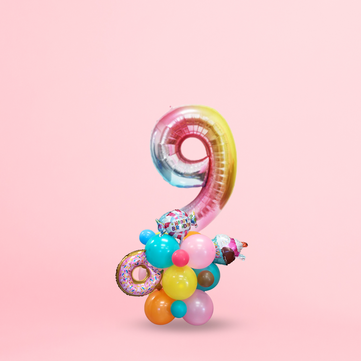 Sweets and ice cream balloon bouquet product photo 2