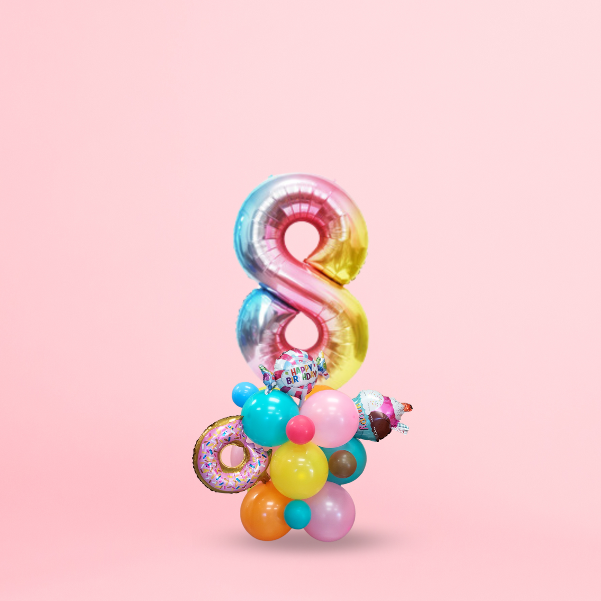 Sweets and ice cream balloon bouquet product photo 3