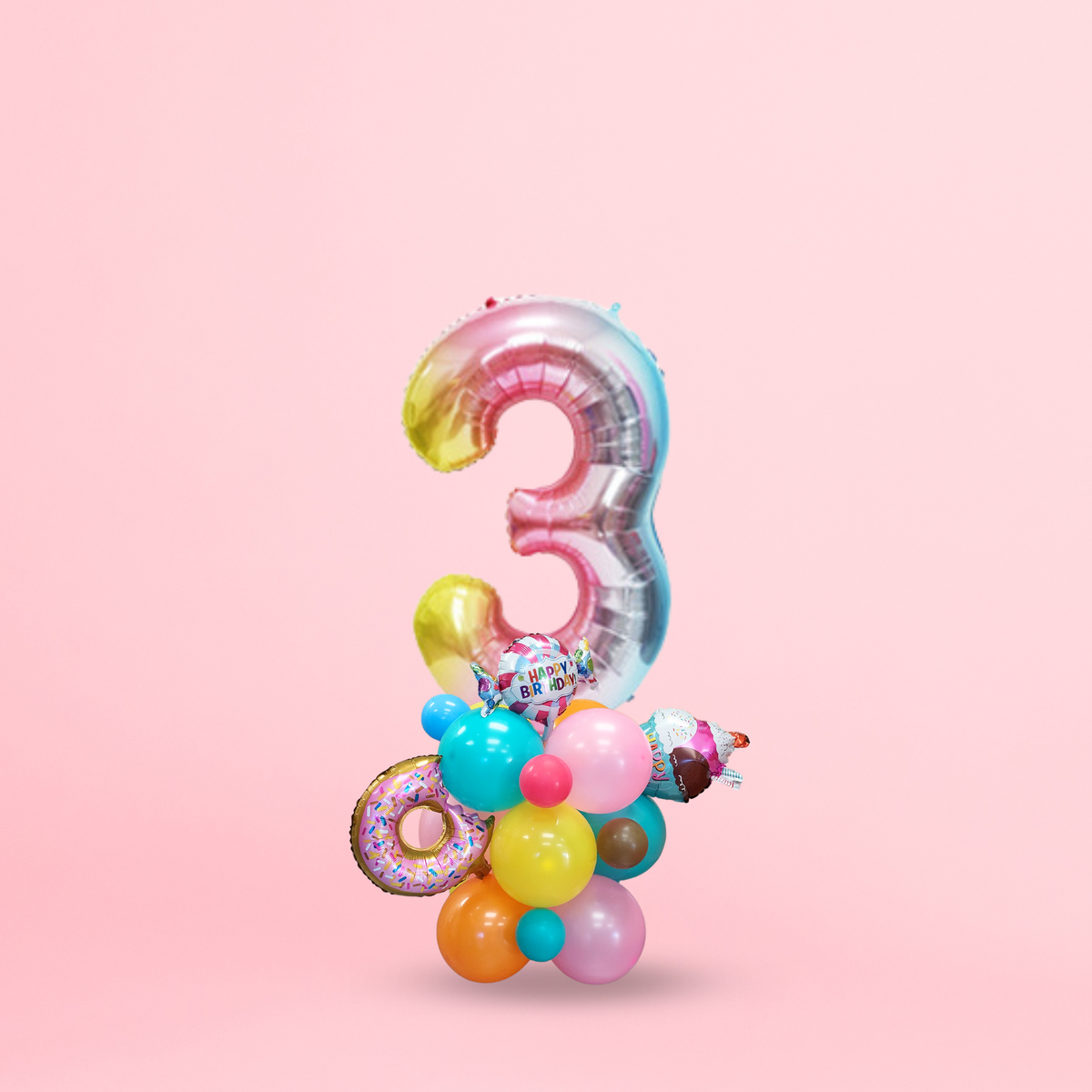 Sweets and ice cream balloon bouquet product photo 7