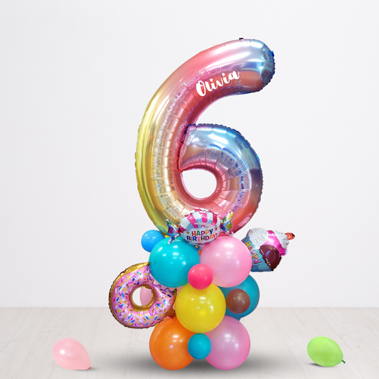 Sweets and ice cream balloon bouquet product photo