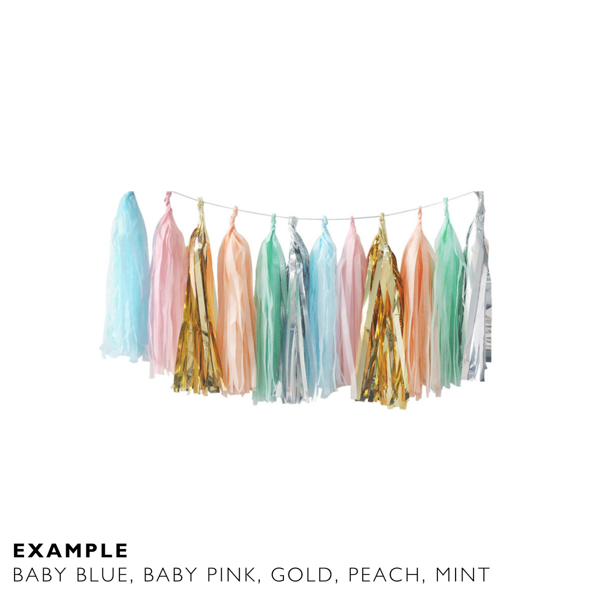 All colours Make your own Paper Tissue Tassel Garland more than 50 colours 5-Pack each product photo 15