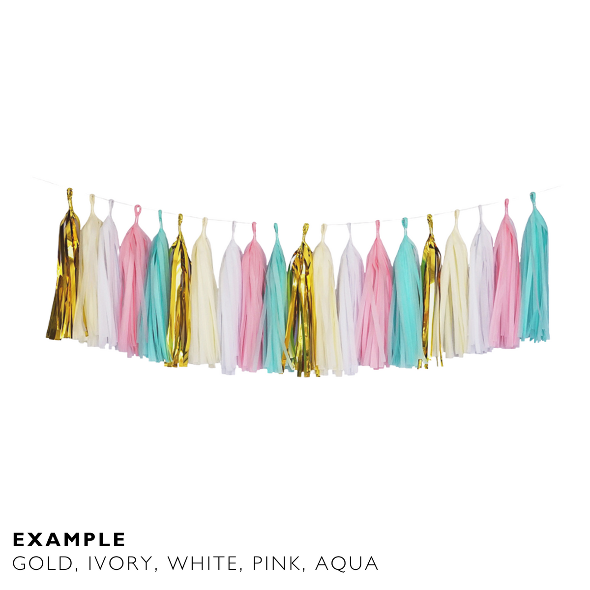 All colours Make your own Paper Tissue Tassel Garland more than 50 colours 5-Pack each product photo 16