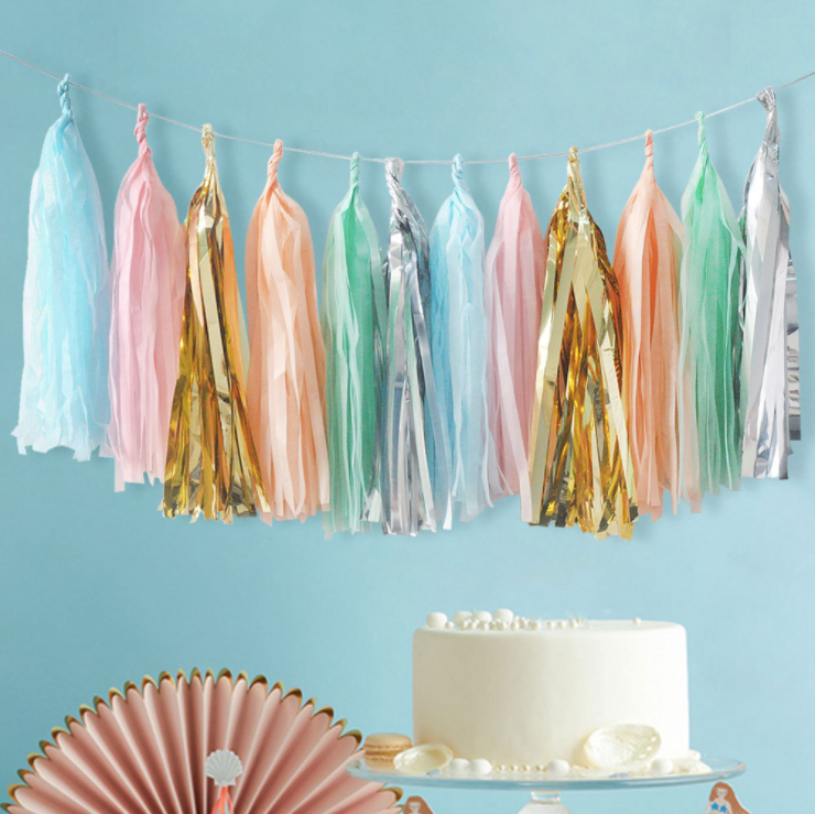 All colours Make your own Paper Tissue Tassel Garland more than 50 colours 5-Pack each product photo 21