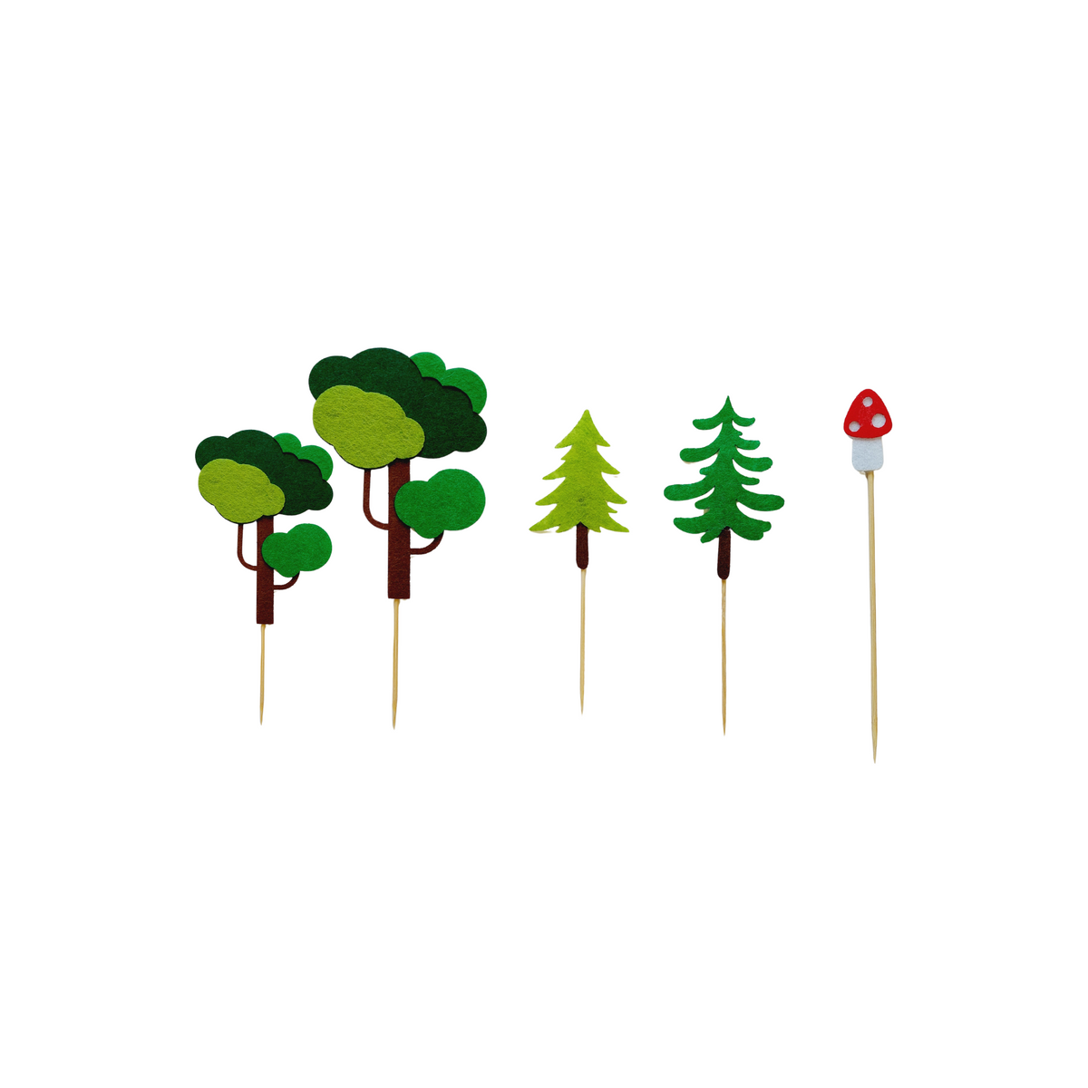 Felt Trees and Clay Dinosaurs Cake Topper set lifestyle photo