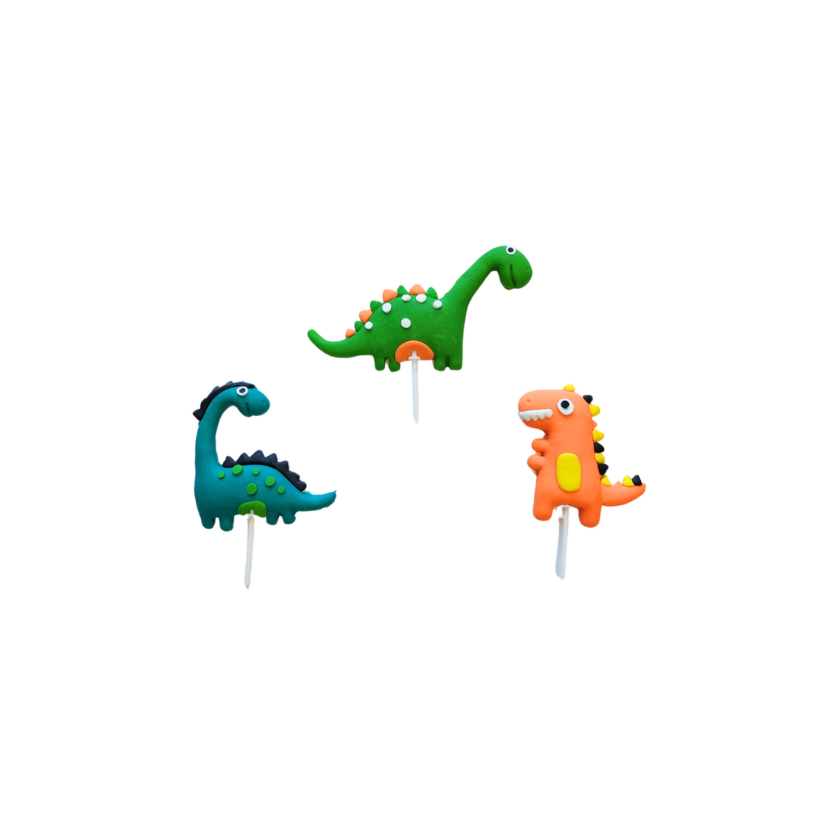 Felt Trees and Clay Dinosaurs Cake Topper set lifestyle photo