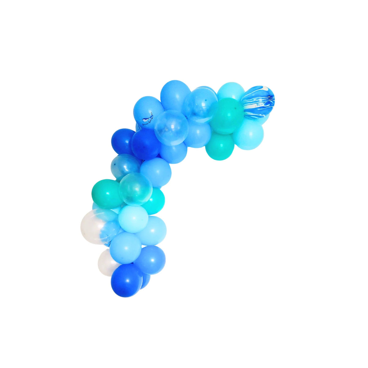 Under the sea birthday balloon garland crepe people streamers display product photo 3