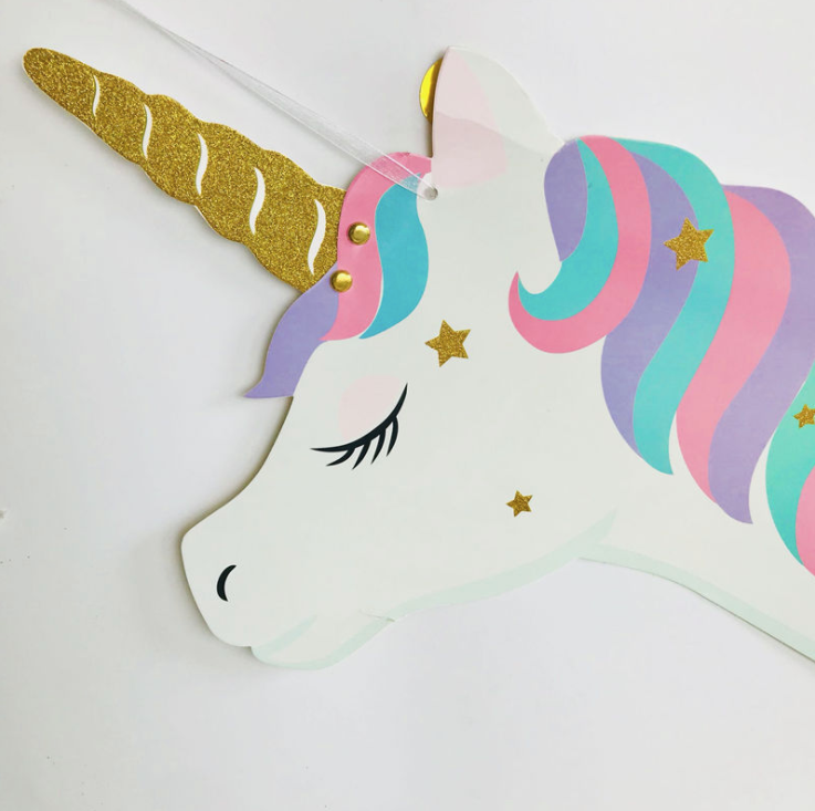 Unicorn Happy Birthday Bunting Garland product photo 6