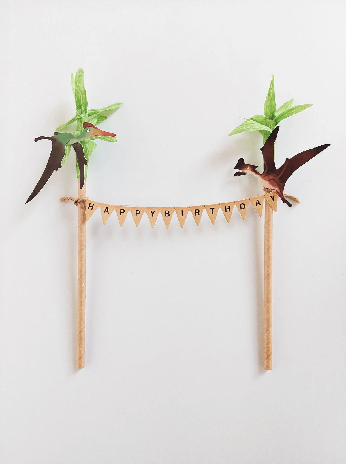 Volcano Dinosaurs Birthday Cake Topper set product photo 5