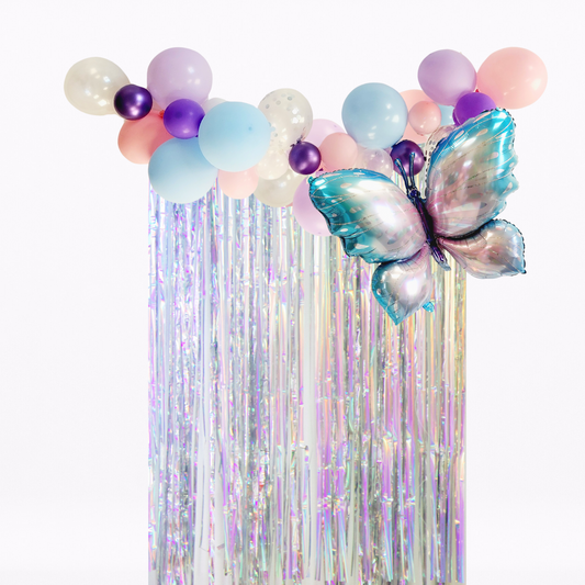 Winter fairy butterfly balloon garland product photo