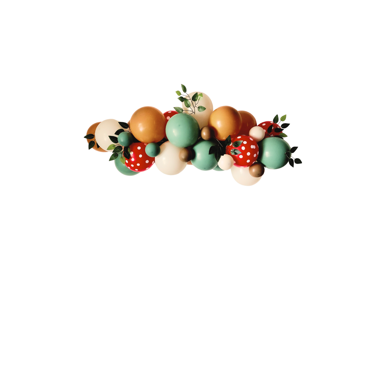 Woodland animals birthday leaves balloon garland product photo 3