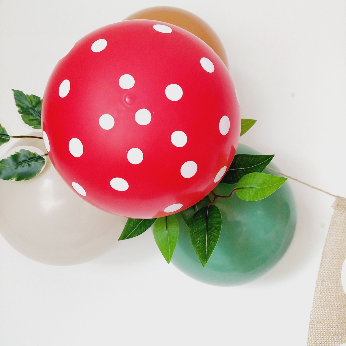 4 foot Woodland animals birthday leaves balloon garland ONE product photo 4