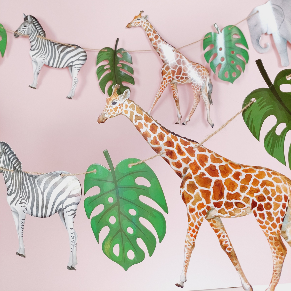3m Safari Jungle Animal Bunting Home decorating - TheLittleStuff